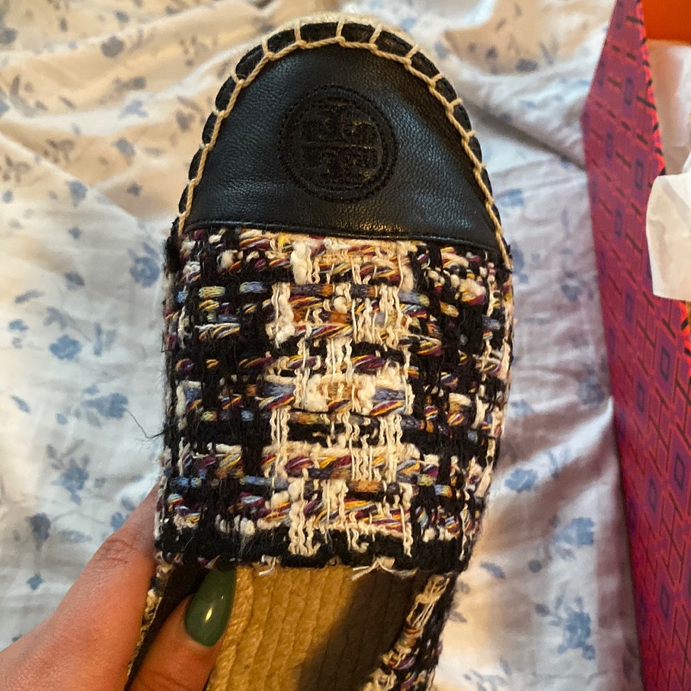 Tory Burch tweed espadrilles